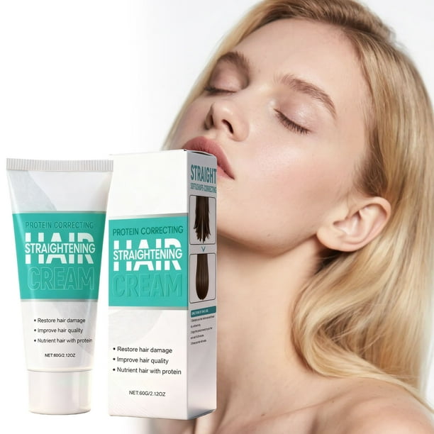 Crema Alisadora para el Cabello Alisado Natural Sin Dañado Para Todo Tipo de Cabello 60g Crema Alisadora