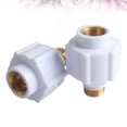 thumbnail image 4 of 2Pcs Calentador de agua eléctrico universal Pared Intergeatd Cabeza de cobre Aislamiento Pared Energía solar Protección contra fugas Accesorios Blanco, 4 of 4