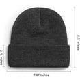 thumbnail image 2 of Resicozy Beanie for Men Winter Hats Cuffed Knit High Stretch Soft Comfortable for Winter Outdoor Sports Black, 2 of 2
