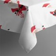 thumbnail image 4 of White Christmas Santa Pattern Rectangle Tablecloth 60"x102",Waterproof Polyester Rectangle Table Cloth, Wipeable Spillproof Polyester Tablecloth for Dining, Camping, Indoor and Outdoor, 4 of 6