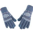 thumbnail image 1 of Guantes de invierno con pantalla táctil para mujer y niña, guantes de punto suaves y cálidos, 1 of 5