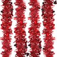 thumbnail image 3 of Guirnalda De Navidad De 33 Pies, Guirnalda De Vegetación Artificial Con Nieve Para Manto Escalera Chimenea Decoración De Navidadrojo. Afortunado Sencillez, 3 of 5