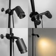 thumbnail image 3 of KAYYELAMP  Vertical Clip-On Spotlight, 7W, Dimmable, Adjustable Angle, Lighting Beam 15-60° Black Retro Spotlight Attaches to Balusters, Vertical Round Pipe, Easy to Move, 3 of 7