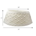 thumbnail image 2 of Holiday time cable knit tree stand band,11 inch height,cream colour, 2 of 4