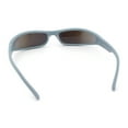 thumbnail image 7 of Retro Slit Thin Narrow Rectangle Curved Wrap Sport Plastic Sunglasses Blue - Blue Mirror, 7 of 7