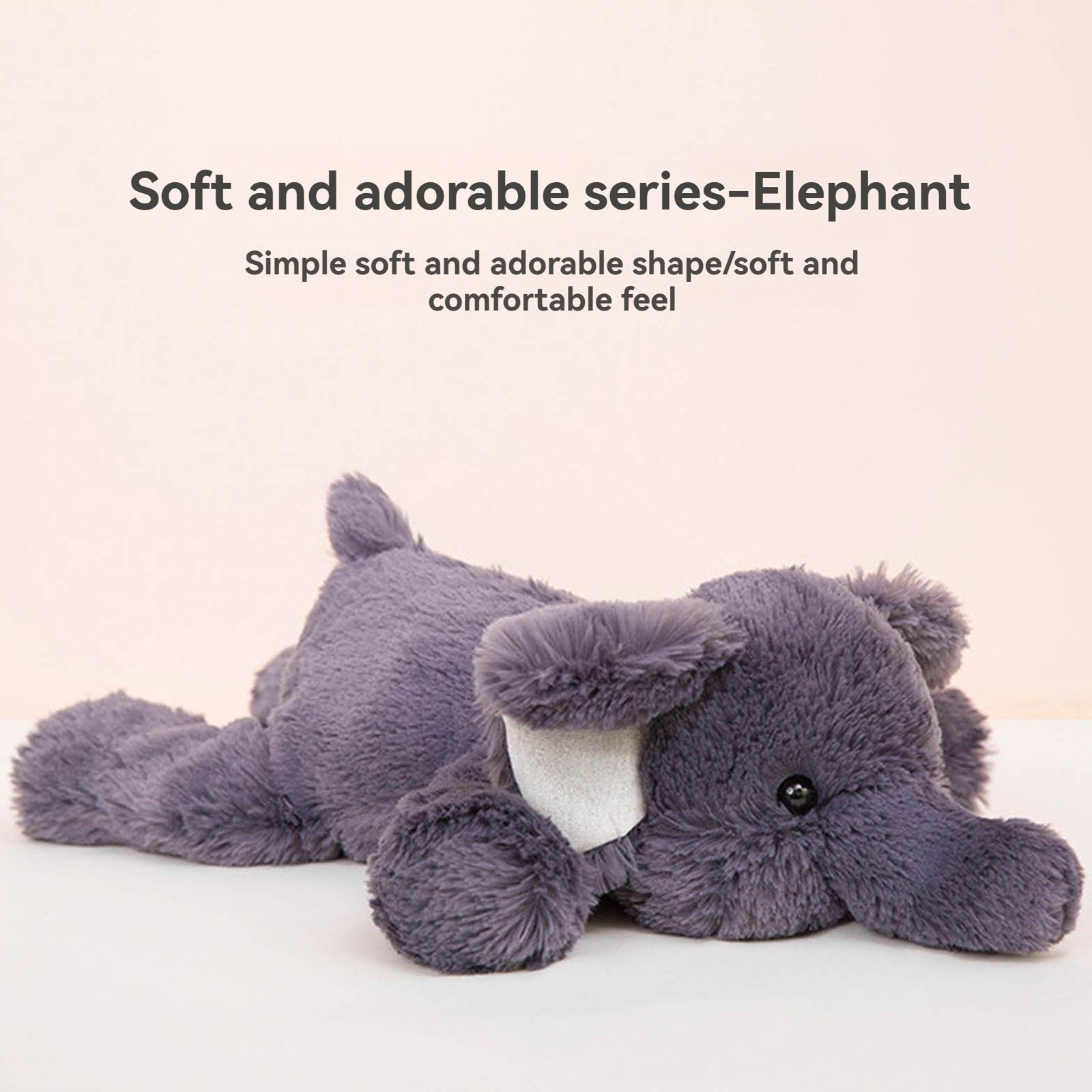 RUIG 15/20/23.6 Inchs Elephant Weighted Stuffed Animals,Sensory Comfort Plush Throw Pillow Toy, Kawaii Plushies Hugging Toy Gifts for Kids & Adults, Birthday Easter Gift
