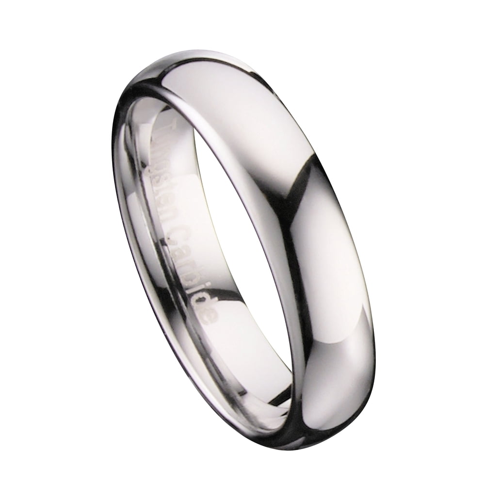 MJ Metals Jewelry Metals Jewelry Men's / Women's 5mm Mirror Polished Comfort Fit Ring Tungsten