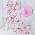 thumbnail image 4 of Guirnalda de flores de seda artificial Starlight, guirnalda de flores de cerezo colgante, enredadera de flor de cerezo artificial para el hogarGuirnalda de flores de seda artificial Starlight, guirna TUNC Sencillez, 4 of 5
