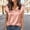 Pink, variant on Qulqfy Holiday Blouses for Women Satin Silk Short Sleeve Plus Size Shirts V Neck Graphic Summer Tops Clothes for Women Over 50 L