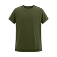 thumbnail image 5 of ShomPort Women's Nursing Tops for Breastfeeding Oversized Short Sleeves Side Splits Hidden Zipper Maternity Top, 5 of 7