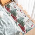 thumbnail image 4 of Kitchen Rugs and Mats Set of 2 Christmas Red Truck Xmas Tree Bird Winter Snowy Kitchen Sink Mat,Non-Slip Area Runner Rug,Washable Floor Mat for Home Dining Room Office 18"x30"+18"x48", 4 of 6
