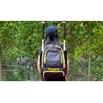 thumbnail image 5 of Ksports Baseball Bag Black/Yellow Backpack for Baseball, T-Ball & Softball Equipment & Gear for Youth and Adults - Holds Bats, Helmet, Gloves, Gear - Shoe Compartment & Fence Hook, 5 of 10