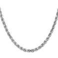 thumbnail image 2 of Solid 14K White Gold 4.7mm Diamond-cut Rope with Lobster Lock Chain - 18", 2 of 8