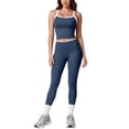 thumbnail image 1 of GFSDOI Womens Workout Sets Two Piece Cross Back Tank Top Matching High Waist Leggings Sets Gym Outfits Work Out Clothes, 1 of 9