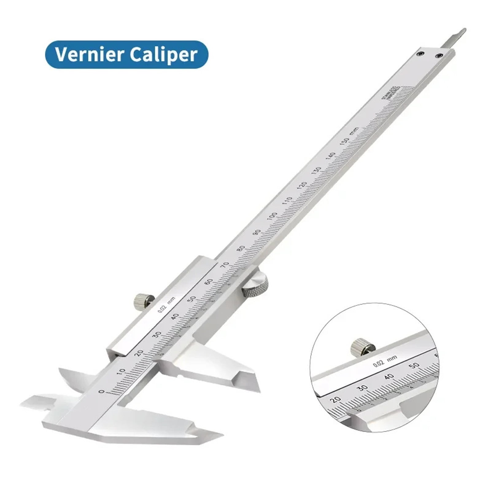 Measuring Tool Vernier Calipers 0-150mm 0.02mm Precision Calipers Stainless Steel Digital Caliper With Locking Screw