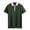 Green, variant on Mens Knitted Polo Shirt Muscle Short Sleeve Lapel Neck Stretch Casual Slim Fit Vintage Ribbed Golf T-Shirt
