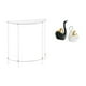 thumbnail image 1 of Mesita de noche de acrílico,Mesa auxiliar de acrílico transparente Mesa auxiliar transparente en capas,Mesa pequeña de acrílico,mesita de noche pequeña,compacta,estatua de cisne,Estatuas y, 1 of 8