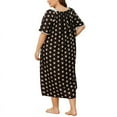 thumbnail image 2 of Women's Plus Size Print Sleepshirt Nightgow Womens Sleepwear Cotton Nightgowns Short Sleeve Sleepshirt Print Night Shirt Short Sleeve Loungewear, 2 of 7
