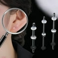 thumbnail image 3 of QHUDLV Lead‑Free Glass Earrings,Women’s Piercing,Invisible Ear Sticks, 3 of 9