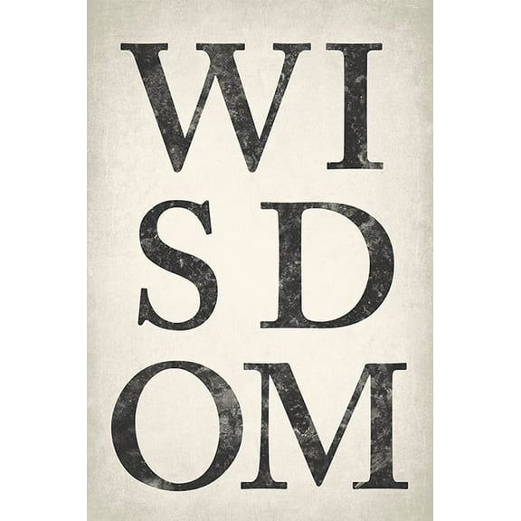 Wisdom, motivational poster print
