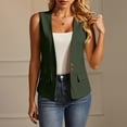 thumbnail image 2 of Women's Vests Sleeveless Blazers for Women Suit Jackets Dressy Business Casual Outfits for Work Casual, 2 of 9