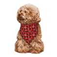 thumbnail image 4 of Cauagu Snowflakes On A Buffalo Plaid for Dog Bandanas 1 Pack, Pet Scarf for Boy and Girl Scarf Bib Kerchief Breed for Dog & Cat Pets Gift, 4 of 6