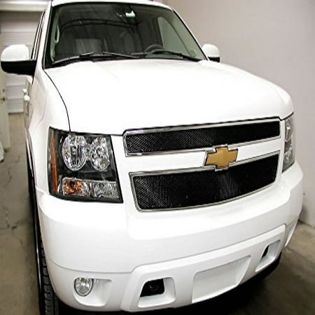 - Grillcraft CHE1507B MX Series Black Upper 2pc Mesh Grill Grille Insert for Chevy Avalanche Suburban Tahoe