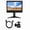 Black - AU Plug[cite: 1], variant on Riousery 7 inches / 17.78 cm Multifunction Display Monitor 1080p LED Screen with HDMI VGA AV Input Stand EU Plug Black[cite: 1]