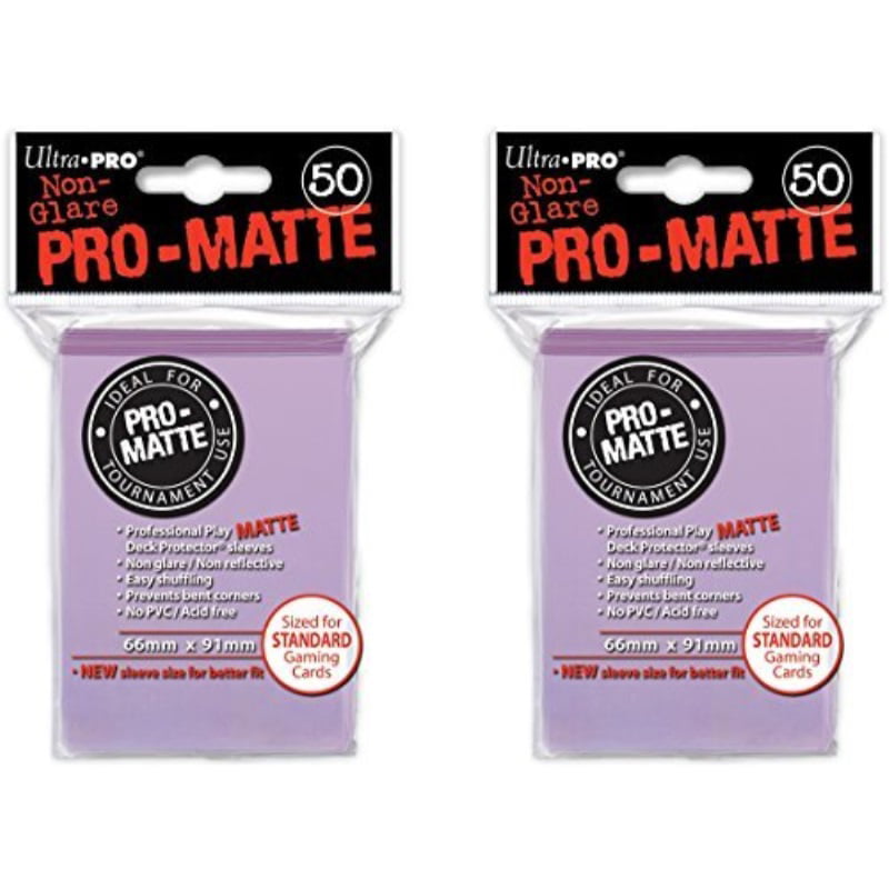100 2pk ULTRA PRO Pro-Matte Deck Protector Card Sleeves Magic Standard Lilac 