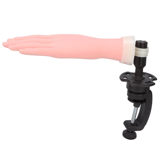 Mano de Práctica de Uñas ANGGREK Flexible y Silicona para Manicura de Bricolaje
