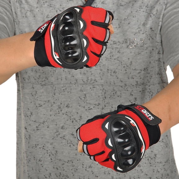 Red Gloves Mittens Unisex Men Women Winter Warm Bicycle Gloves Outdoor Sport Gloves