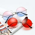 thumbnail image 4 of Nuevas gafas de sol redondas, moda Disco Hippie, gafas circulares para hombres y mujeres, gafas de sol con montura metálica, accesorios para gafas Uv400 2023, 4 of 5