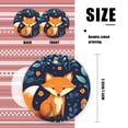 thumbnail image 2 of Cute Cartoon Foxes In The Forest With Blue Leaves And Orange Flowers - Christmas Ornament Xmas Keepsake Ceramic Ornaments Holiday Decorations for Tree Christmas Gift Ideas 2.95in, 2 of 6