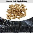 thumbnail image 2 of Unique Bargains 50 Pcs M8x1 Grease Nipple Fitting Bend 45 Degree Angle Brass Grease Zerk Fitting Adapter for Car, 2 of 6