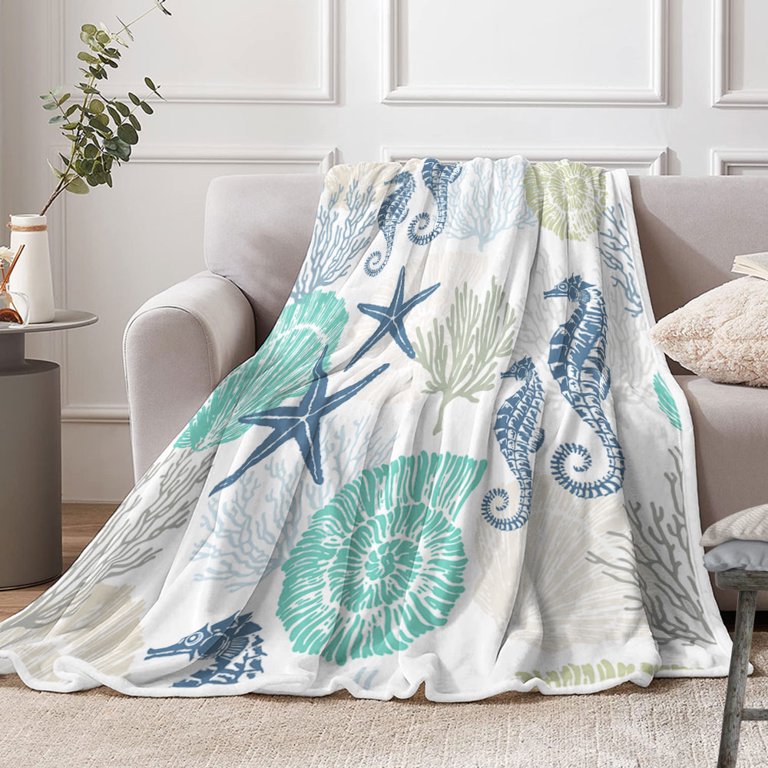 Bersuse 100% Cotton Turkish Throw Blanket – Large Peshtemal Beach Towel, Sofa Cover, 61" X 82"