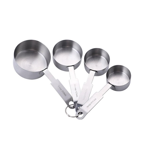 De Cocina De Acero Inoxidable, 4 Uds., Taza Medidora, Condimento Multifuncional, Café, Cuchara De Azúcar, Accesorios Para Hornear Pasteles, Herramientas Inevent HA044616-01