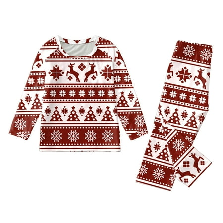 

Christmas Family Clothing Pajamas Sets Childrens