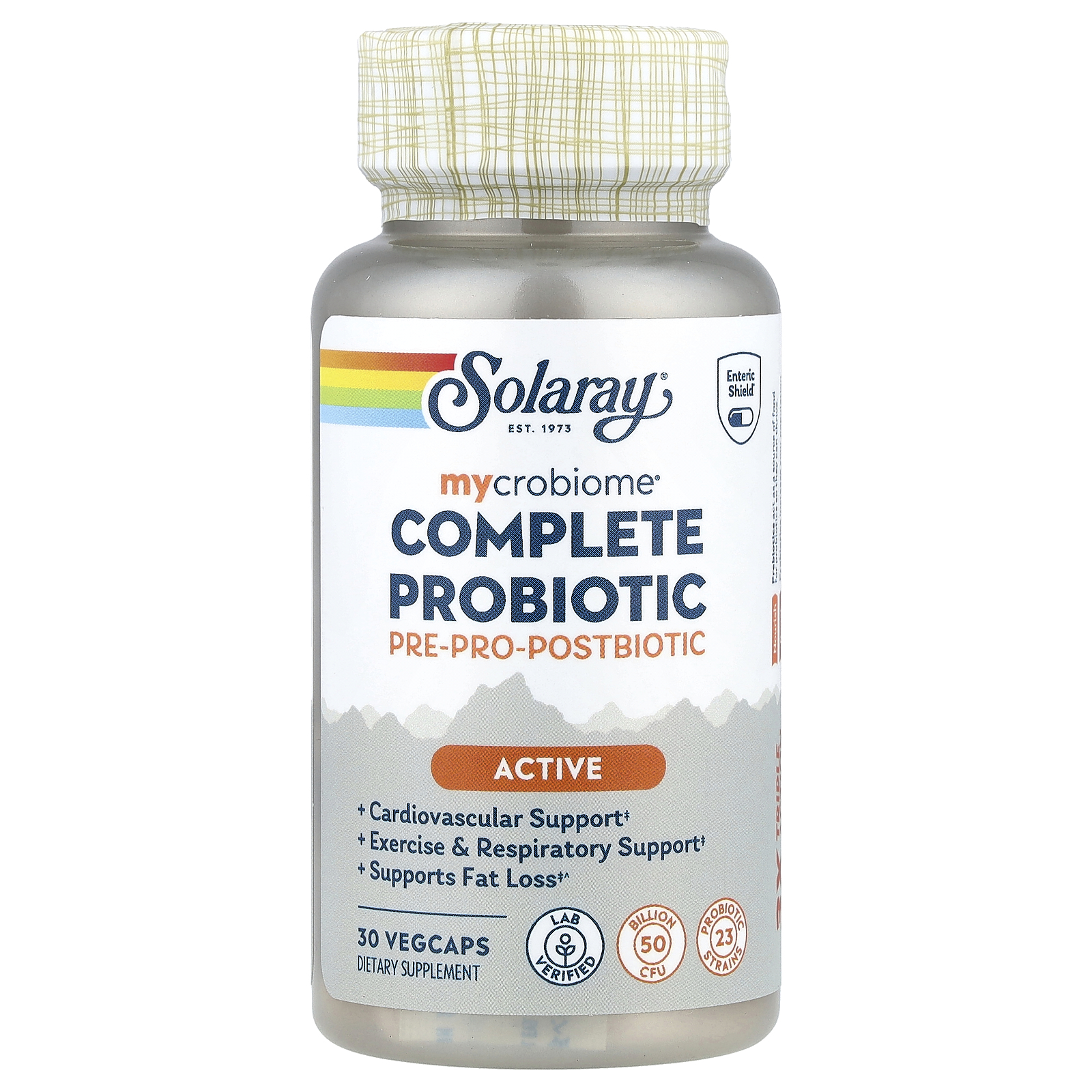 Solaray Mycrobiome®, Complete Probiotic, Active, 30 VegCaps