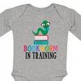thumbnail image 4 of Inktastic Bookworm in Training Reading Boys or Girls Long Sleeve Baby Bodysuit, 4 of 5