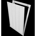 thumbnail image 4 of 16" X 25" Steel Return Air Filter Grille For 1" Filter - Easy Plastic Tabs For Removable Face/Door - Hvac Duct Cover - Flat Stamped Face -White [Outer Dimensions: 17.75W X 26.75H], 4 of 4