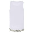 thumbnail image 4 of Giftesty Womens Plus Size Clearance Women's Solid Color Square Neck Lace Vest Blouse T-Shirt Tops, 4 of 4