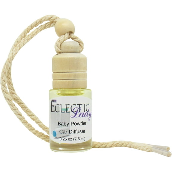 Baby Powder Scented Car Diffuser by Eclectic Lady, 7.5 ml, Air Freshener, Premium Grade Fragrance