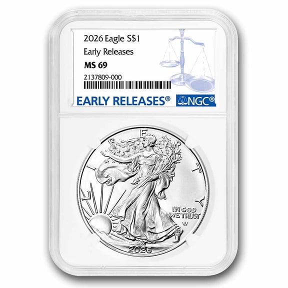 2026 American Silver Eagle MS-69 NGC (Early Releases)
