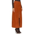 thumbnail image 3 of High Waist Women Solid Split Long Skirt, 3 of 4