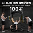 thumbnail image 3 of Mikolo M11 Smith Machine Home Gym, 2200LBS Power Rack with Functional Trainer, Cable Crossover, LAT Pulldown, Low Row, Landmine and Plate Storage for Full Body Strength Training, 3 of 15