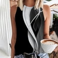 thumbnail image 2 of WZXFASHION Gilet Haut à Col Rond Imprimé Décontracté Confortable pour Femmes Ventes Aujourd'hui Liquidation Débardeurs et Camisoles pour Femmes, 2 of 5
