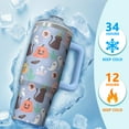 thumbnail image 4 of 30oz Halloween Tumbler with Handle, Witch Skeleton | Print | Halloween Gifts for Women & Men | with Lids and Straws | Stainless Steel Insulated | Coffee Travel Mug, 4 of 5