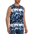 thumbnail image 2 of Balery Blueberry Men's Sleeveless Muscle Shirts Workout Tank Top, Moisture Wicking, Odor Protection-3X-Large, 2 of 8