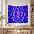 thumbnail image 5 of Fractal Flower in a Glowing Cosmic Kaleidoscope, Dreamy Psychedelic for Space Lovers, Abstract Wall Art, Housewarming Gift, Tapestry Wall Hanging for Bedroom and Studio, 5 of 6