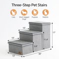 BEDELITE Dog Stairs for Small Medium or Large Dogs, 3 Tiers Dog Steps